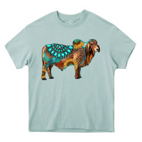 Arona brahman bull gemstone turquoise and sunflower Heavy Core Tee - RanaPortraitStore