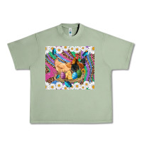Oil Green easter farm chicken chick rooster daisys butterfly sunflower eggs glit Urban Heavy Tee - Artiststas