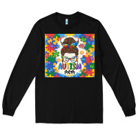 Black autism mom Long Sleeve Tee - MaliasSmallBusiness