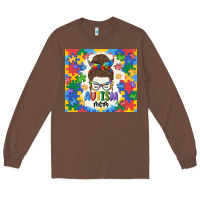 Chestnut autism mom Long Sleeve Tee - MaliasSmallBusiness