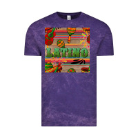 Cloud Purple latino seamless pattern Vintage Tee - BundleAndBundleShop