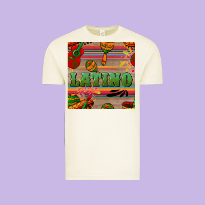 Latino Seamless Pattern Vintage Tee Designed By Bundleandbundleshop