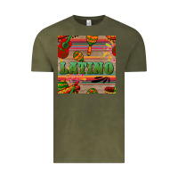 Vintage Olive latino seamless pattern Vintage Tee - BundleAndBundleShop