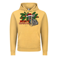 Vintage Mustard merry christmas french bulldog Vintage Hoodie - RanaPortraitStore