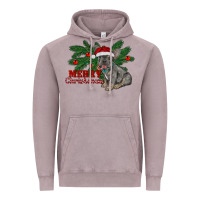 Vintage Zinc merry christmas french bulldog Vintage Hoodie - RanaPortraitStore