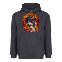 Smoke halloween pitbull dog Heavyweight Hoodie - RanaPortraitStore