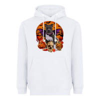 White halloween pitbull dog Heavyweight Hoodie - RanaPortraitStore