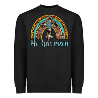 Black he has risen rainbow Heavyweight Sweatshirt - AdoDesignShop