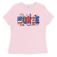 Bubblegum Pink American nurse Ladies Tee - Zillion Design Studio
