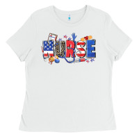 White American nurse Ladies Tee - Zillion Design Studio