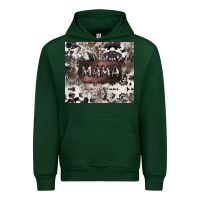 Forest Green mama cowhide cowgirl Urban Hoodie - CowGirlArtShop