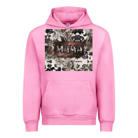Fuchsia Pink mama cowhide cowgirl Urban Hoodie - CowGirlArtShop