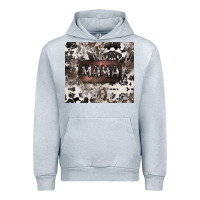 Heather Grey mama cowhide cowgirl Urban Hoodie - CowGirlArtShop
