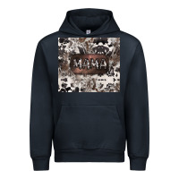 Navy mama cowhide cowgirl Urban Hoodie - CowGirlArtShop