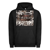 Pigment Black mama cowhide cowgirl Urban Hoodie - CowGirlArtShop