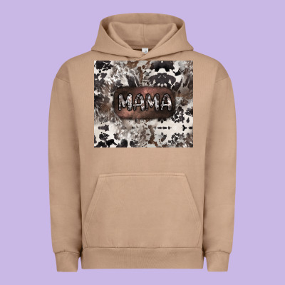 Mama Cowhide Cowgirl Urban Hoodie Designed By Cowgirlartshop
