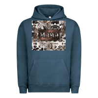 Pigment Midnight Navy mama cowhide cowgirl Urban Hoodie - CowGirlArtShop