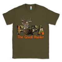Army Green Western Papa The Great Deer Hunter Classic Tee - LillyAllenDesigns