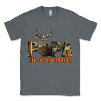 Charcoal Heather Western Papa The Great Deer Hunter Classic Tee - LillyAllenDesigns