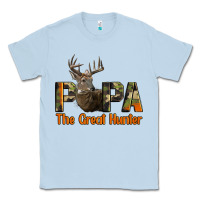 Dusty Blue Western Papa The Great Deer Hunter Classic Tee - LillyAllenDesigns
