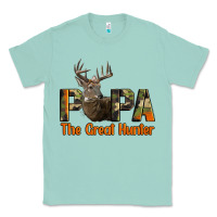 Seafoam Western Papa The Great Deer Hunter Classic Tee - LillyAllenDesigns