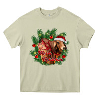Mossy merry Christmas brahman bull Heavy Core Tee - RanaPortraitStore