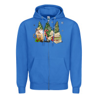 Christmas Coffee And Book Zipper Hoodie | Teevron