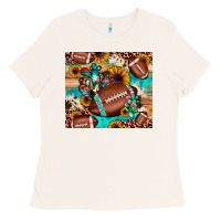 Football Cactus Sunflower Ladies Tee | Teevron