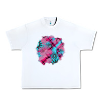 White v.d gemstone's patches Urban Heavy Tee - AdoDesignShop