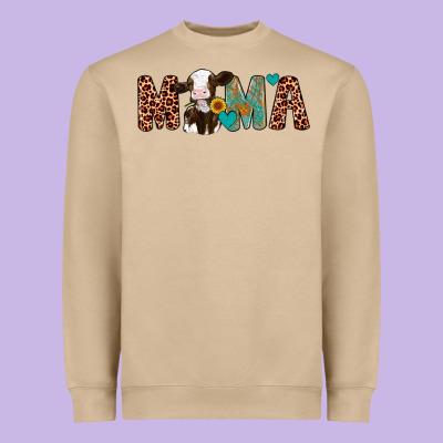 Mama Holstein Cow Heavyweight Sweatshirt Designed By Artiststas