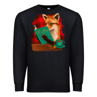 Black Fox with Coffee Premium Sweatshirt - Bettercallsaul