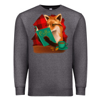 Charcoal Heather Fox with Coffee Premium Sweatshirt - Bettercallsaul