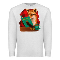 Oatmeal Heather Fox with Coffee Premium Sweatshirt - Bettercallsaul