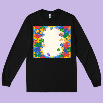 Autism Long Sleeve Tee Designed By Maliassmallbusiness