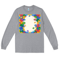 Heather Grey autism Long Sleeve Tee - MaliasSmallBusiness