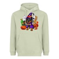 Matcha Halloween dachshund puppy dog Heavyweight Hoodie - RanaPortraitStore