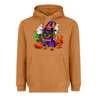 Meerkat Halloween dachshund puppy dog Heavyweight Hoodie - RanaPortraitStore