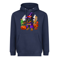 Halloween Dachshund Puppy Dog Heavyweight Hoodie | Teevron