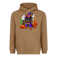 Toasted Coconut Halloween dachshund puppy dog Heavyweight Hoodie - RanaPortraitStore