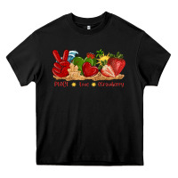 Black peace love strawberry with summer Heavy Core Tee - texasbilliewilder