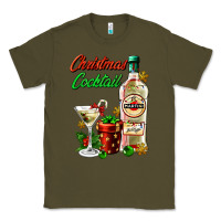 Army Green christmas cocktail martini and gift Classic Tee - AdoDesignShop