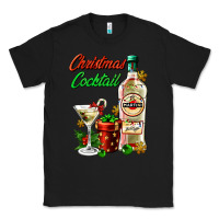 Black christmas cocktail martini and gift Classic Tee - AdoDesignShop