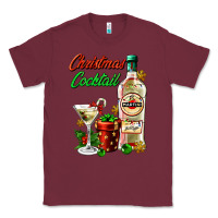 Burgundy christmas cocktail martini and gift Classic Tee - AdoDesignShop
