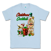 Dusty Blue christmas cocktail martini and gift Classic Tee - AdoDesignShop