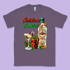 Christmas Cocktail Martini And Gift Classic Tee Designed By Adodesignshop