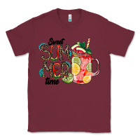 Burgundy Sweet Summer Time Classic Tee - CowhideDigitalArt