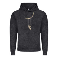 Vintage Black Astronaut Moon Swing Vintage Hoodie - Bettercallsaul