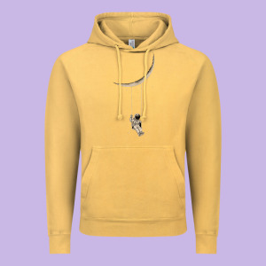 Astronaut Moon Swing Vintage Hoodie Designed By Bettercallsaul