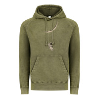Vintage Olive Astronaut Moon Swing Vintage Hoodie - Bettercallsaul