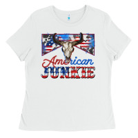 White American junkie Ladies Tee - Zillion Design Studio